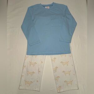 Boys Blue/White Matching Puppy Set